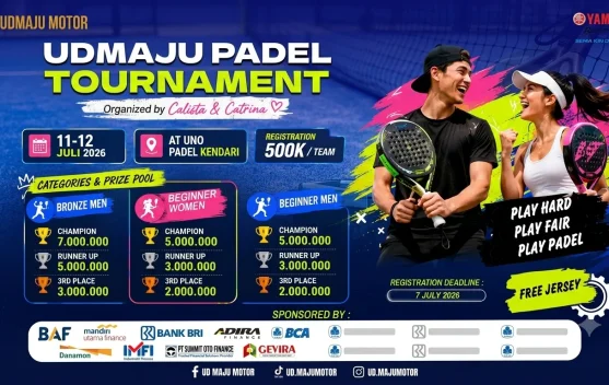 Turnamen Padel UD Maju Siap Ramaikan Kendari
