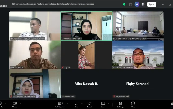 Kemenkum Sultra Ikuti Seminar Akhir Raperda Konut