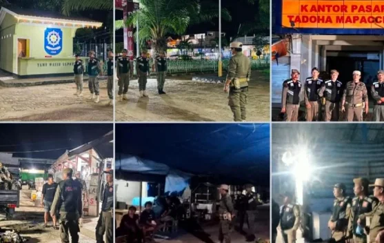 Satpol PP Bombana Patroli Jaga Keamanan Malam