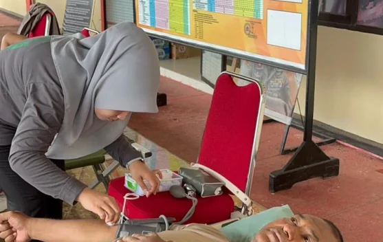 48 Kantong Darah Terkumpul, SPN Polda Sultra Bantu PMI Bhayangkara