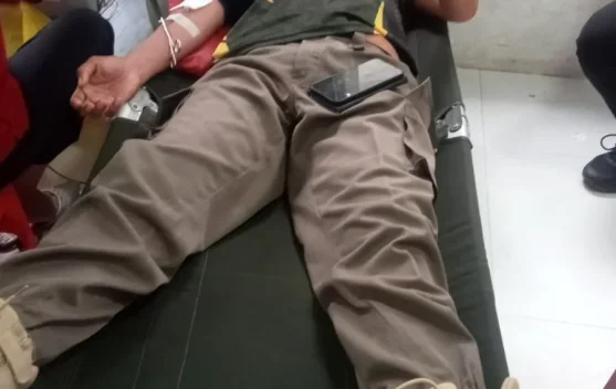Pejabat Satpol PP Kota Kendari Ikut Donor Darah, Dinyatakan Layak Donorkan Darah