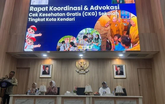 Sekda Kendari Buka Rakor dan Advokasi Cek Kesehatan Gratis Anak Usia Sekolah