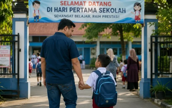 ASN Laki-laki di Wakatobi Diimbau Antar Anak pada Hari Pertama Sekolah