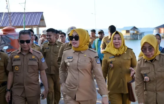 Wali Kota Kendari Tinjau Tiga Lokasi Pembangunan Kampung Nelayan Merah Putih