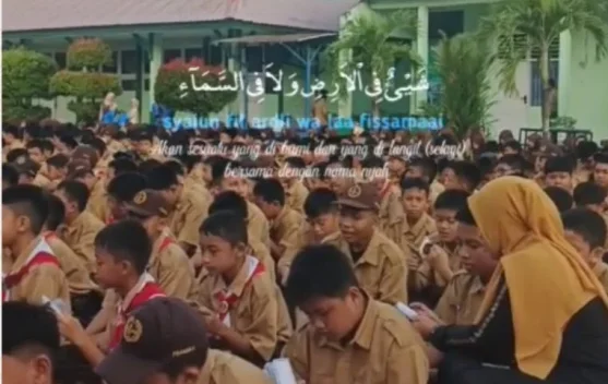 Dzikir Pagi MTsN 1 Kendari Perkuat Karakter Religius Warga Madrasah