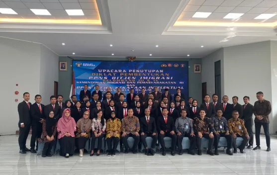 Dua Perwakilan Kanwil Kemenkum Sultra Lulus Diklat PPNS Kekayaan Intelektual