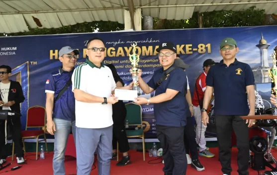 Semarak Hari Pengayoman ke-81,Kemenkum Sultra Serahkan Hadiah Para Pemenang