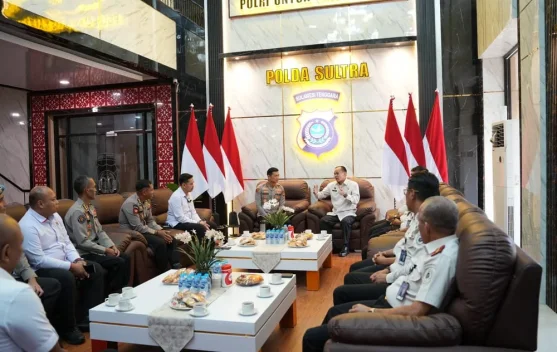 Kakanwil Ditjenpas Sultra Perkuat Sinergi dengan Polda Sultra