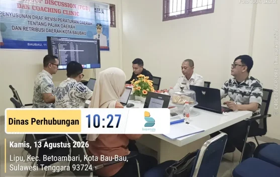 Coaching clinik Pemahaman Tarif Retribusi kepada Empat Perangkat Daerah Baubau