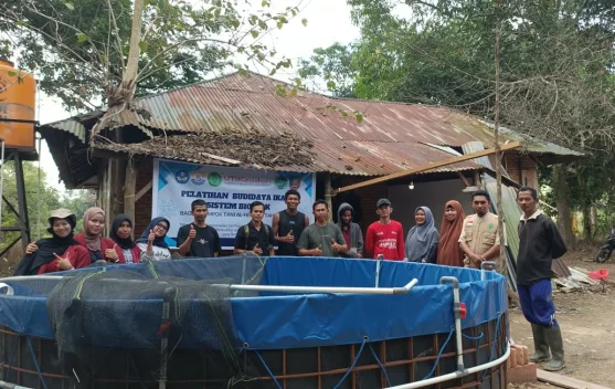 Kolaborasi Dua Kampus Terapkan Teknologi Bioflok di Desa Alebo