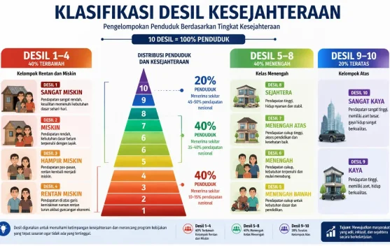 DTSEN Resmi Jadi Rujukan Bersama Pemerintah, BPS Beri Penjelasan soal Arti Desil