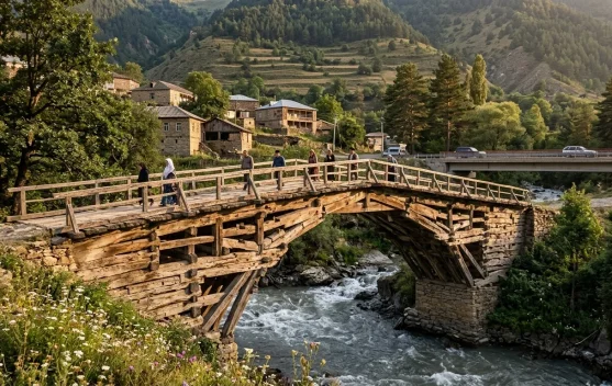 Keajaiban Arsitektur Kayu tanpa Paku di Pegunungan Dagestan