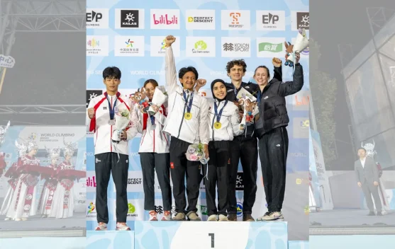 Indonesia Juara Speed Mixed Relay di World Climbing Series Guiyang