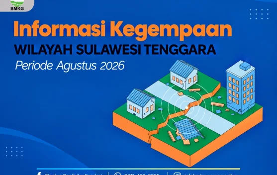 Selama Agustus, Terjadi 112 Gempa di Wilayah Sultra