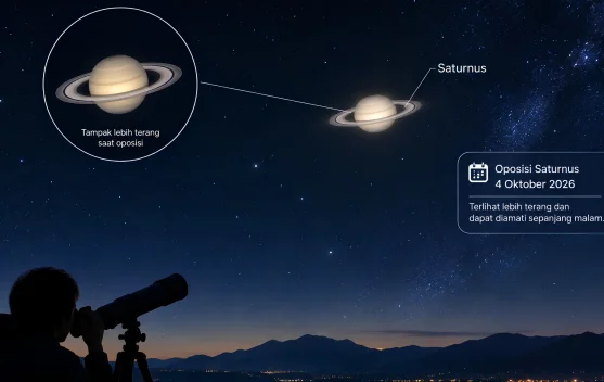 Saturnus Oposisi hingga Draconids Hiasi Langit Oktober