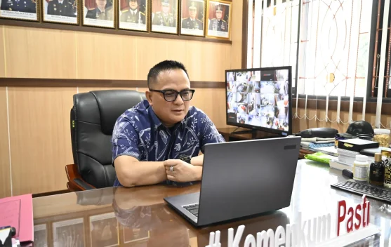 Kanwil Kemenkum Sultra Ikuti Town Hall Meeting Bersama Menteri Hukum