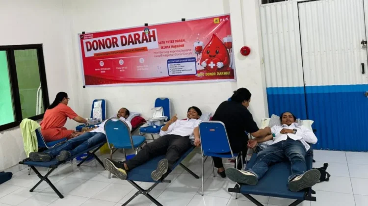 Peduli Kemanusiaan, PLN UP3 Sumba Gelar Donor Darah