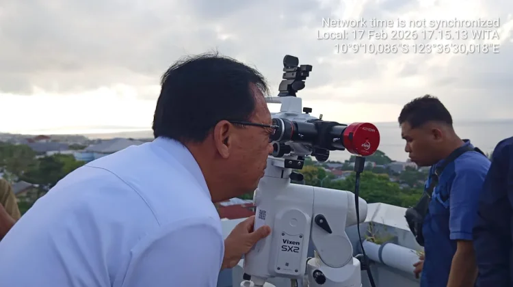 Hasil Pengamatan Hilal BMKG Kupang, Waingapu, Alor Nihil