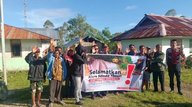 Kapolsek Matawai La Pawu Gencarkan Sosialisasi Tambang Ilegal