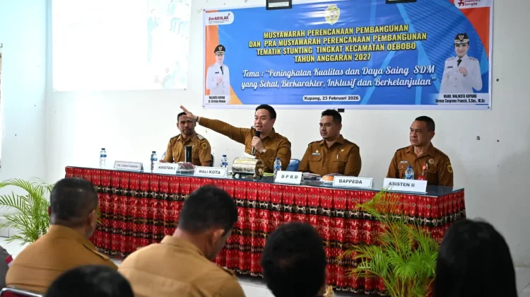 Wali Kota Kupang Tekankan Perencanaan Berbasis Kebutuhan Warga