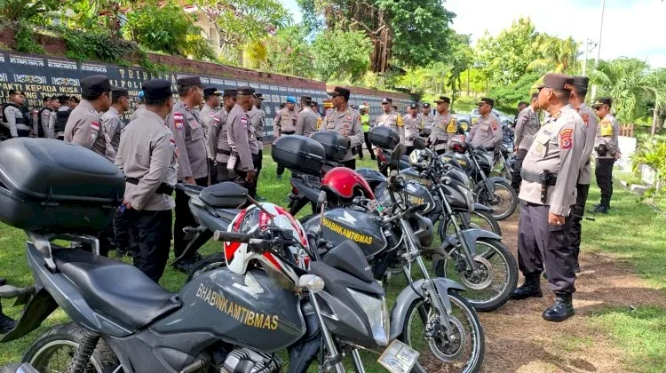 Kapolres Rote Ndao Cek Kesiapan Operasional Bhabinkamtibmas