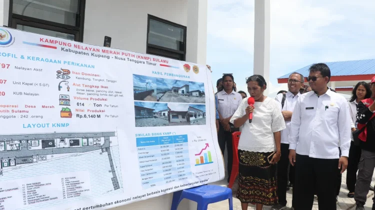 Menteri KKP Tinjau Kampung Nelayan Merah Putih di Sulamu, Kabupaten Kupang