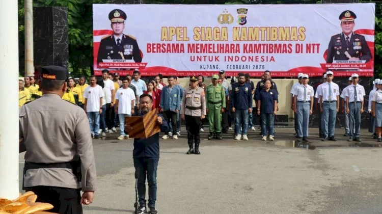 Ramadhan 2026 Polresta Kupang Gelar Apel Siaga Kamtibmas