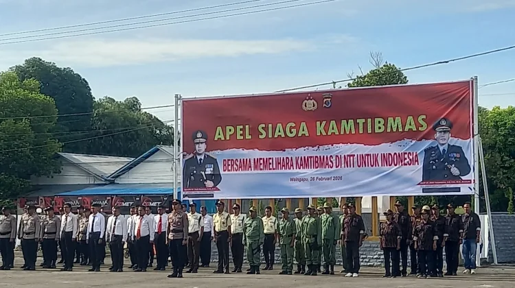 Apel Siaga Kamtibmas Serentak, Polres Sumba Timur Tegaskan Komitmen