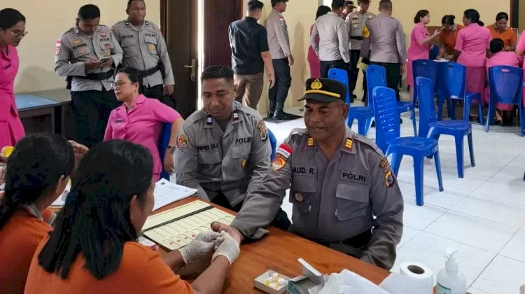 Polres Sumba Timur Gelar Pemeriksaan Kesehatan Gratis