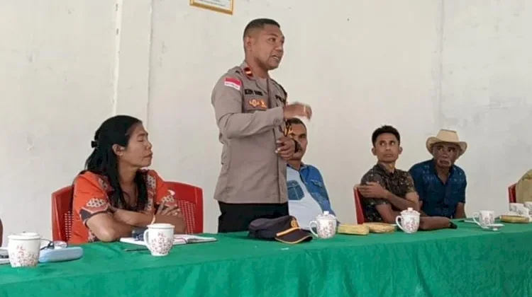 Polsek Karera Sosialisasi Cegah Tambang Emas Ilegal