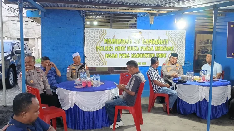 Polres Ende dan Insan Pers Pererat Silaturahmi