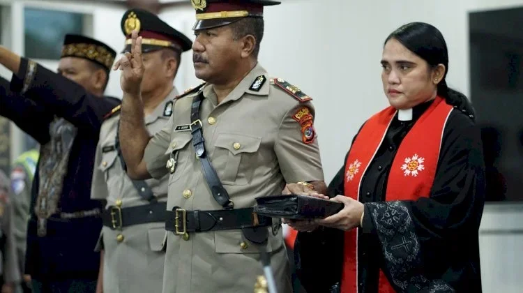 Kapolresta Pimpin Sertijab Dua Perwira Polresta Kupang Kota