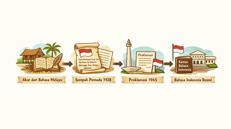 Jejak Bahasa Melayu, Akar Lahirnya Bahasa Indonesia