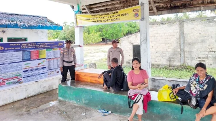 Operasi Ketupat 2026, Pos Pengamanan di Pulau Ndao Pantau Mobilitas Warga