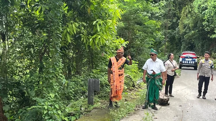 Wagub NTT Tinjau Jalan Longsor di Sumba Barat