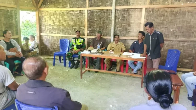 Babinsa Aktif Mediasi Sengketa Tanah Warga Desa