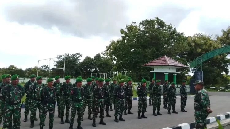 Kodim 1629 SBD Lepas Prajurit Cuti Lebaran Gelombang Pertama