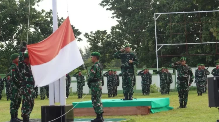 Kodim 1629 SBD Gelar Upacara Bendera Bulanan