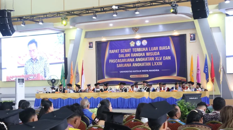 Gubernur Melkiades Minta Lulusan Unwira Aktualisasi Ilmu Hadapi Tantangan Sosia