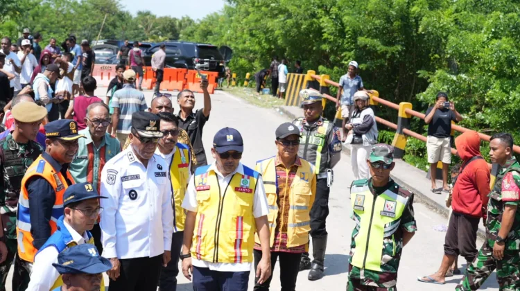 Wagub NTT Turun Tangan Pastikan Penanganan Jembatan Ambruk di Jalur Trans Timor