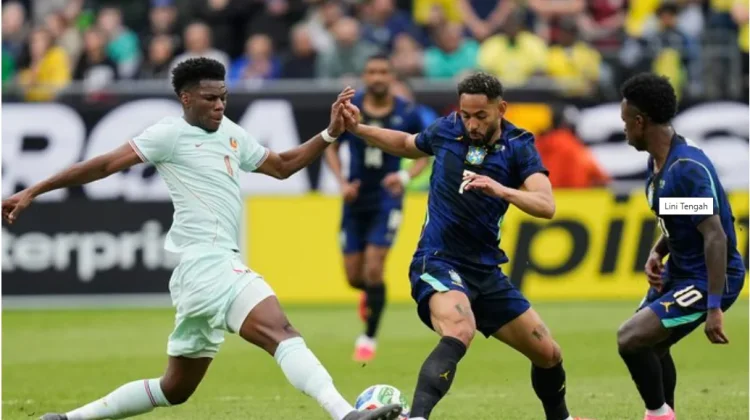 Les Bleus Unggul, Brasil Tersungkur 1-2 di Gillette Stadium