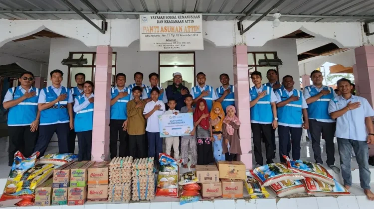 YBM PLN Salurkan Santunan dan Sembako di Panti Asuhan AT-TIN