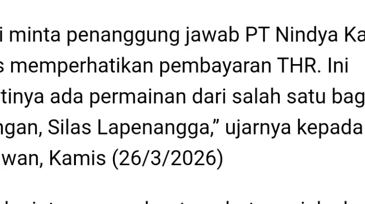Silas Siap Tempuh Jalur Hukum
