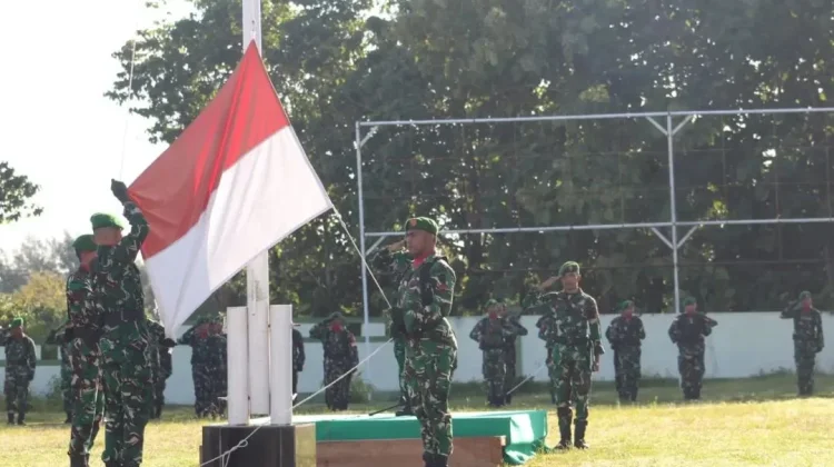 Kodim 1629 SBD Rutin Gelar Upacara Bendera Senin