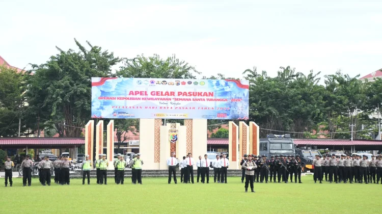 Polda NTT Gelar Upacara Ops Semana Santa 2026 Pengamanan Paskah