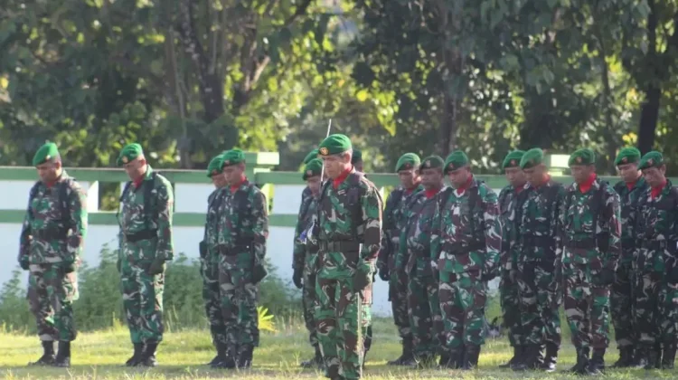 Kodim 1629 SBD Rutin Gelar Upacara Bendera Mingguan