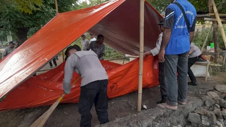 Pasca Gempa Bumi Polri Maksimalkan Penanganan dan Pemulihan Warga di Flotim