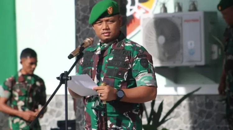 Kodim 1629 SBD Upacara Penyambutan Kasdim Baru