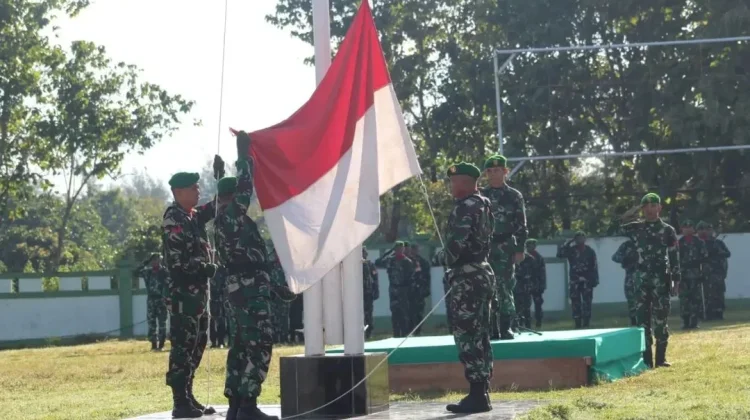 Kodim 1629 SBD Gelar Upacara Bendera Tujuh Belasan