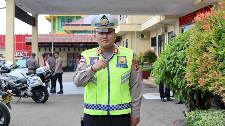 Pelajar SMA Katolik Giovani Diminta Tertib Berlalu Lintas.